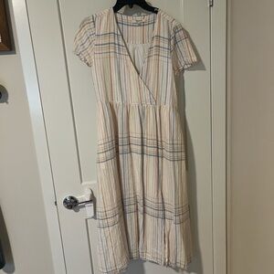 Madewell Multicolor Striped Midi Dress